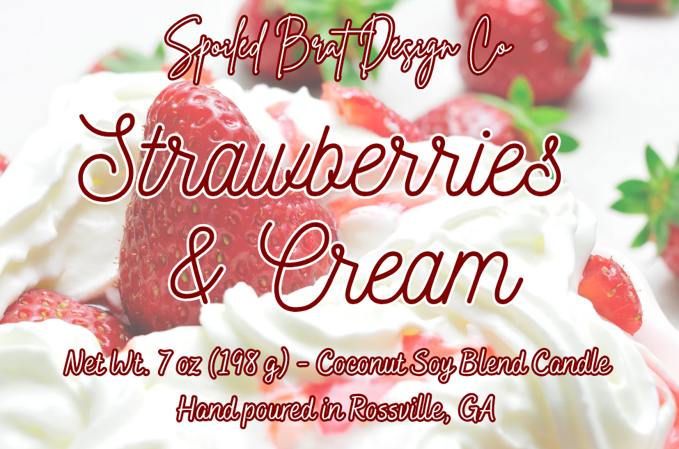 Strawberries and Cream 7 oz Candle