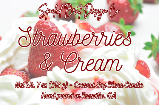 Strawberries and Cream 7 oz Candle